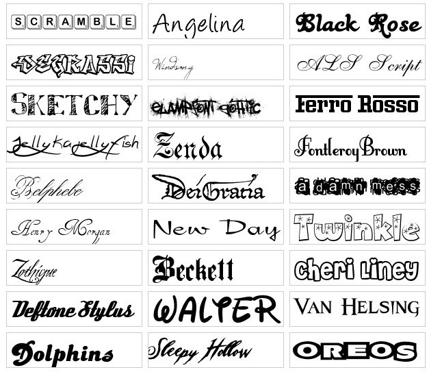 600种英文字体打包下载